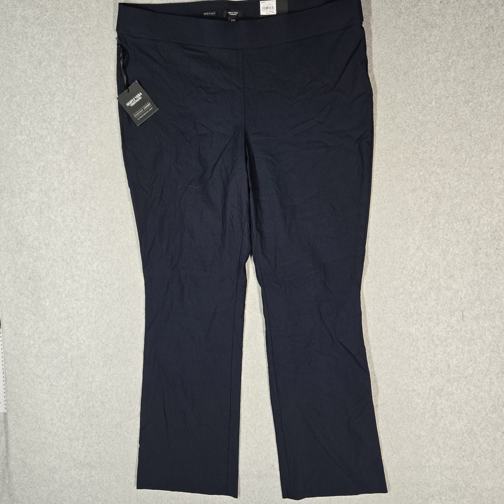 Simply Vera Wang Women Pants XXL Navy Rayon Dress Ultra Bootcut NWT
